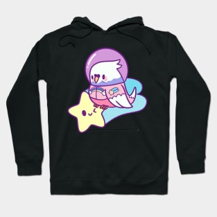 Cute pastel space bird Hoodie